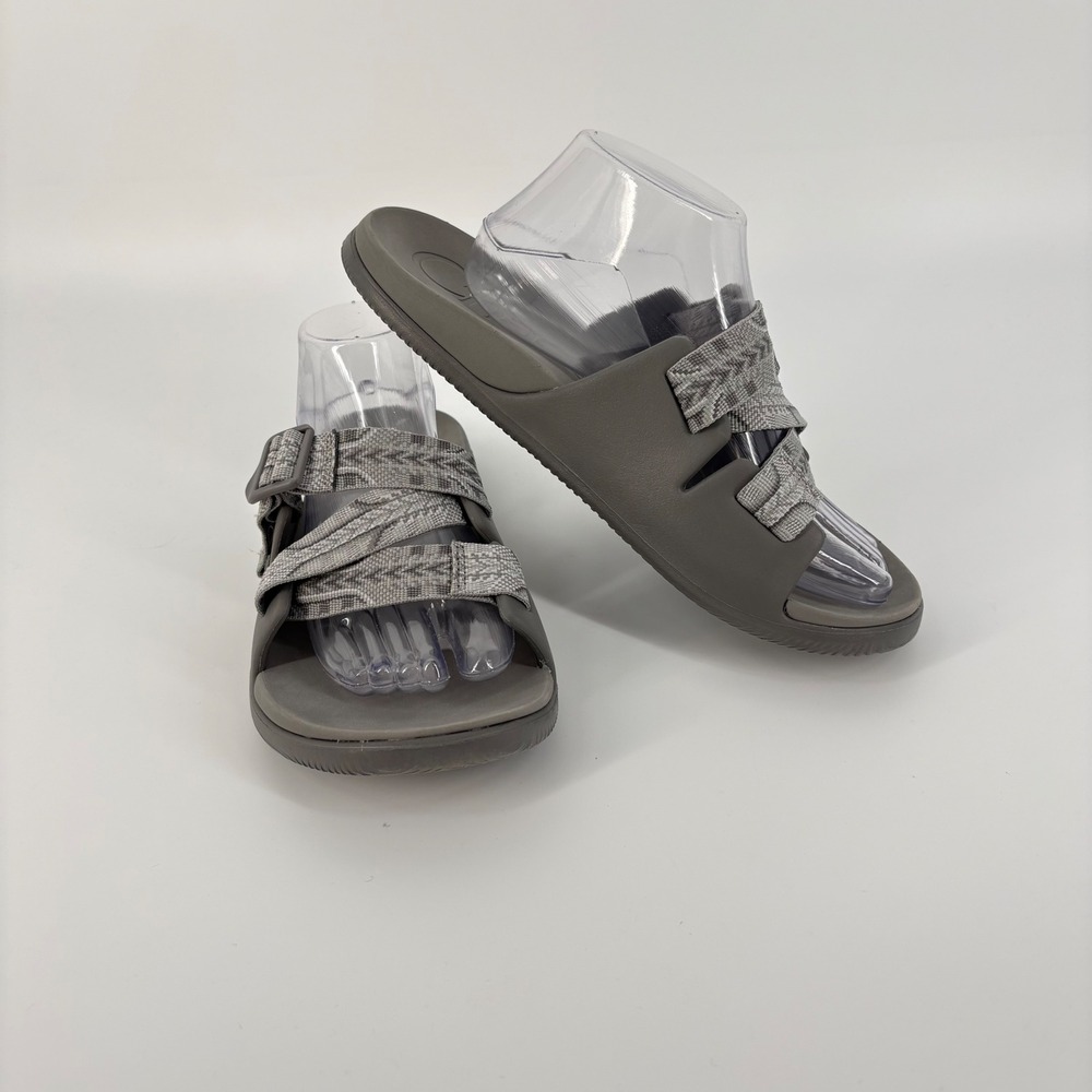 Chaco Chillos Slide Sandals Womens 11 Gray Adjustable Z-Strap Sport Shoes
